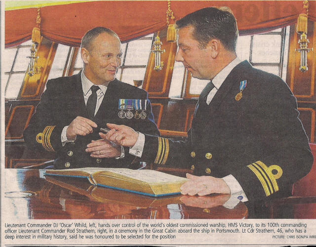 Oscar Whild on HMS Victory